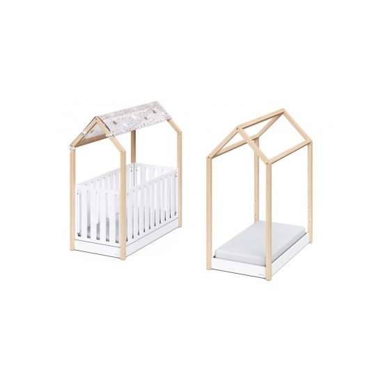 Casababy La Maison Βρεφικό Κρεβάτι Μετατρεπόμενο Σε Προεφηβικό Τύπου Μοντεσσόρι