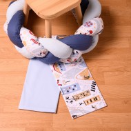 Σετ σεντόνια λίκνου 2τμχ boy on adventure