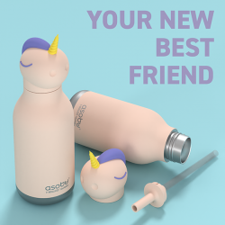 Bear Bestie θερμός-παγούρι με καλαμάκι Bear Bestie θερμός-παγούρι με καλαμάκι