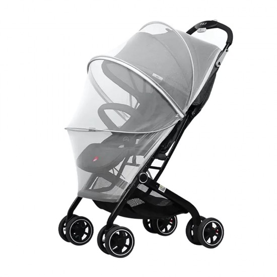 Κουνουπιέρα καροτσιού με θόλο λευκή