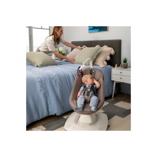 Smart Swing  Ρηλάξ Wells-Dark Taupe Melange by Uppababy Mamaroo 
