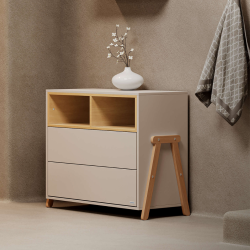 Palmer ecru συρταριέρα με ράφι