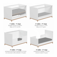 Zoom λευκό κούνια κρεβάτι