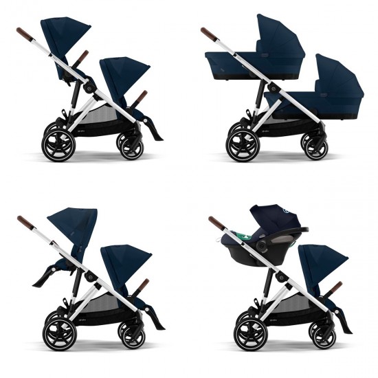 Gazelle S ocean blue silver frame