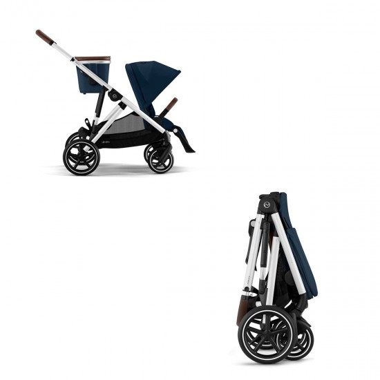 Gazelle S ocean blue silver frame