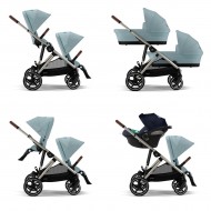 Gazelle S stormy blue taupe frame