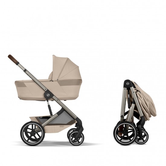 Balios S lux με πτυσσόμενο πορτ μπεμπέ almond beige