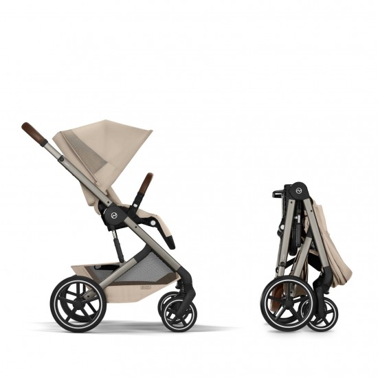 Balios S lux με πτυσσόμενο πορτ μπεμπέ almond beige