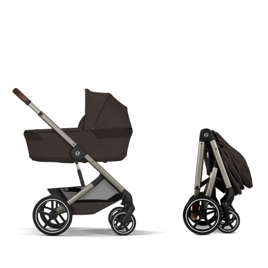 Balios S lux με πτυσσόμενο πορτ μπεμπέ chocolate brown