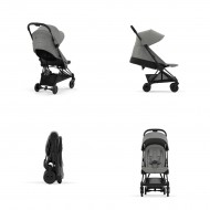 Coya καρότσι mirage grey matt black 