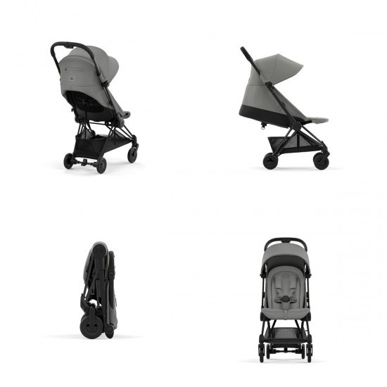 Coya καρότσι mirage grey matt black 