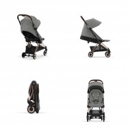 Coya καρότσι mirage grey rosegold