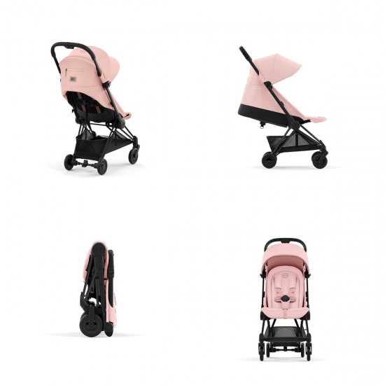 Coya καρότσι peach pink matt black