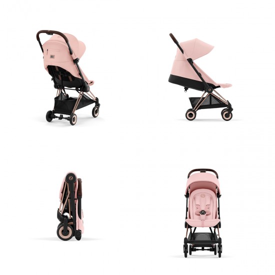 Coya καρότσι peach pink rosegold