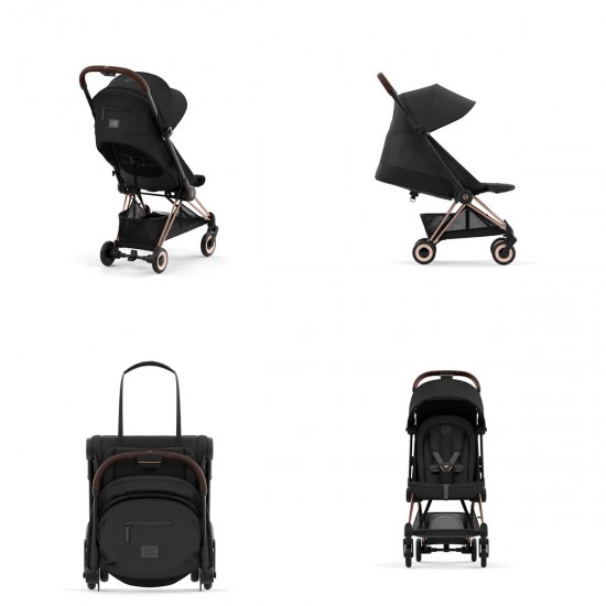 Coya καρότσι sepia black rosegold