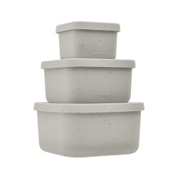 Σετ 3 μπολ για σνακ σιλικόνης platinum sand