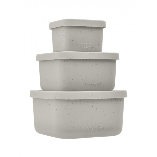 Σετ 3 μπολ για σνακ σιλικόνης platinum sand