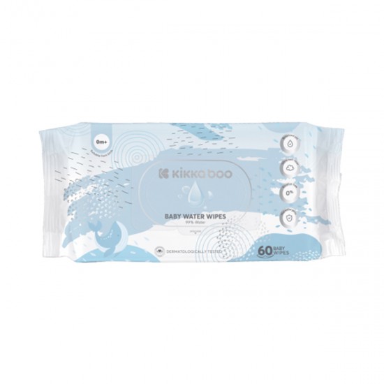 Μωρομάντηλα baby 100% water wipes 60 τεμ Μωρομάντηλα baby 100% water wipes 60 τεμ