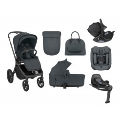 Goya 5-1 σύστημα μεταφοράς platinum graphite (καρότσι, πορτ μπεμπέ, κάθισμα 40-87, κάθισμα 40-105, βάση isofix)