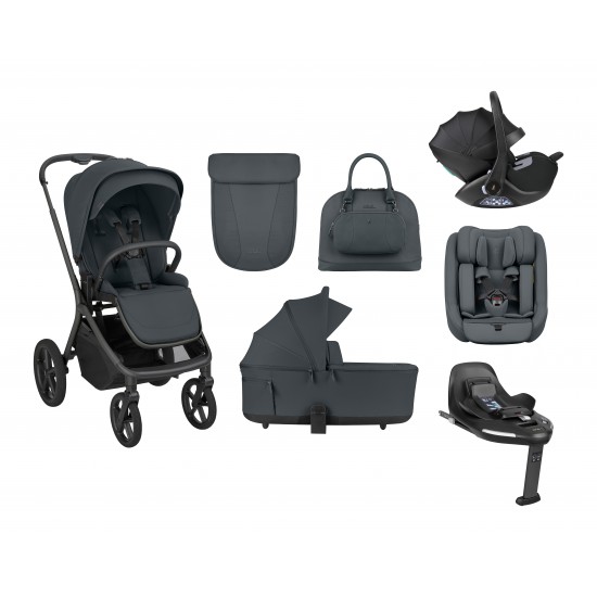 Goya 5-1 σύστημα μεταφοράς platinum graphite (καρότσι, πορτ μπεμπέ, κάθισμα 40-87, κάθισμα 40-105, βάση isofix)