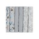 Dreamy fields grey πανάκια 30x30 μουσελίνας 6 τεμ   Dreamy fields grey πανάκια 30x30 μουσελίνας 6 τεμ