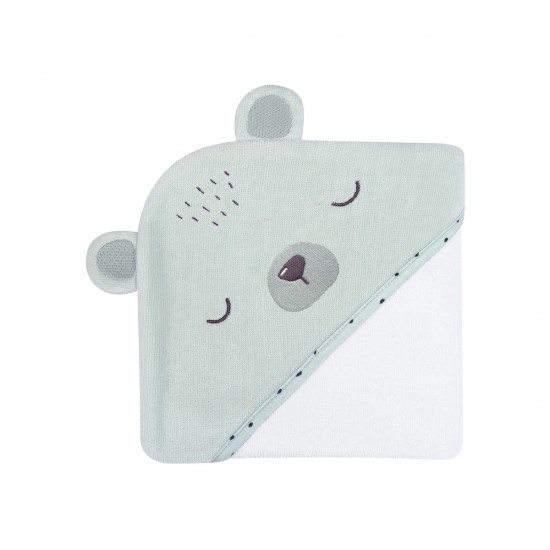Μπουρνούζι βρεφικό 90x90 Bear with me mint