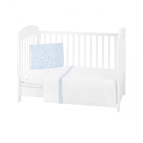 Σεντόνια κούνιας 3pcs Bear with me blue 70x140