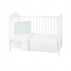 Σεντόνια κούνιας 3pcs Bear with me mint 70x140