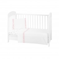 Σεντόνια κούνιας 3pcs Bear with me pink 60x120