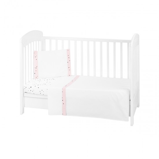 Σεντόνια κούνιας 3pcs Bear with me pink 60x120