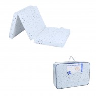 Στρώμα πτυσσόμενο 120x60 αδιάβροχο bear with me blue