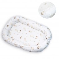Φωλιά μωρού babymatex prestige natural white birds