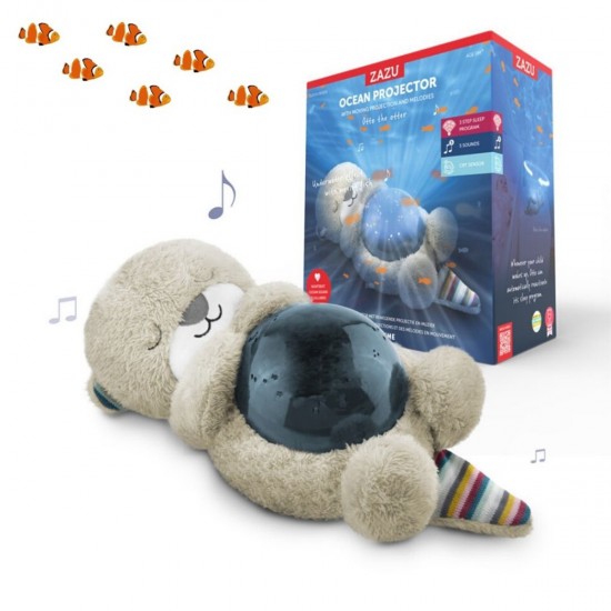 OTTO Βίδρα Προτζέκτορας με Κίνηση Ψαριών Κύματα 3 Στάδια Ύπνου & Λευκοί Ήχοι Θάλασσας